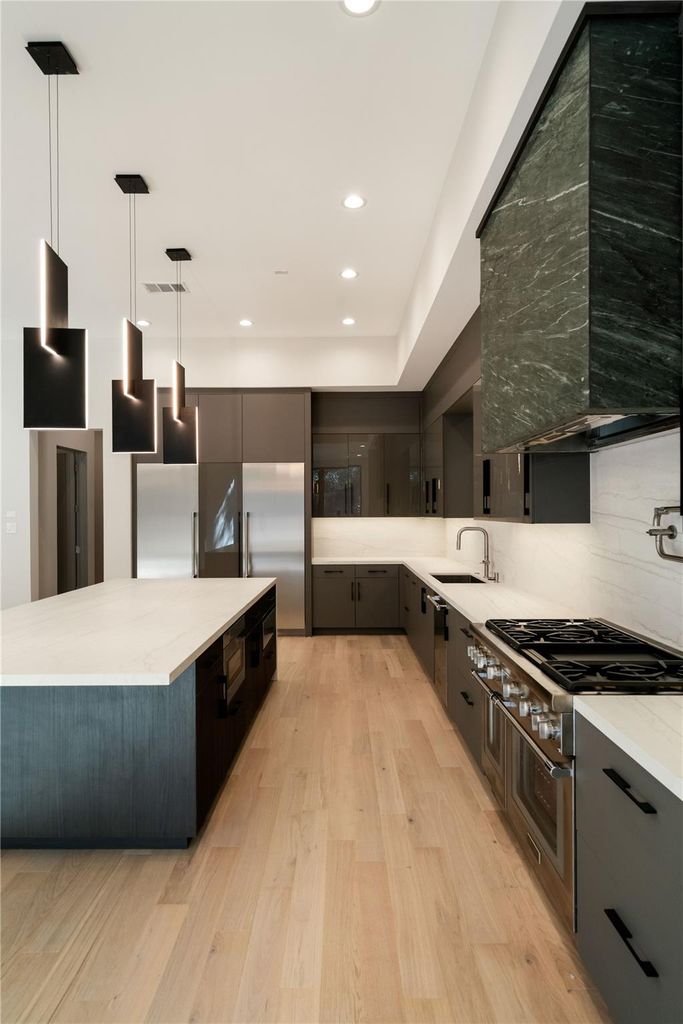 Kitchen with pro range