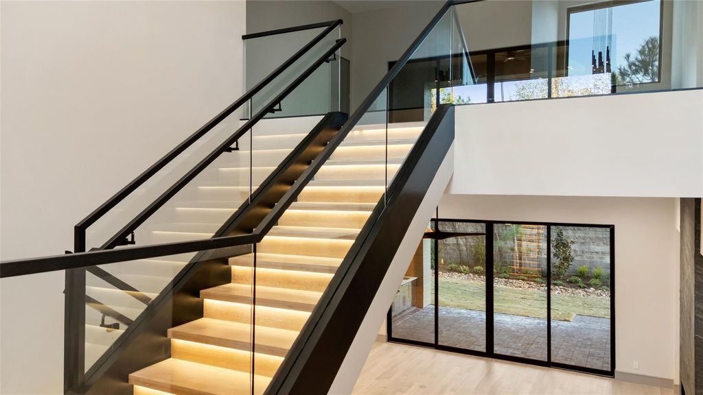 Staircase & great room